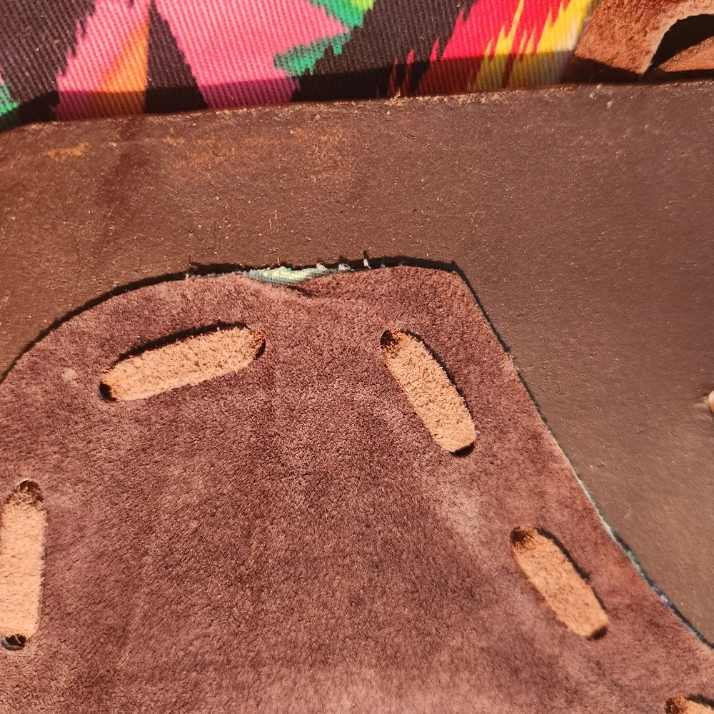 Cynthia Vincent Vibrant Patterned Clutch Handle Bag with Studs - Picture 9 of 12